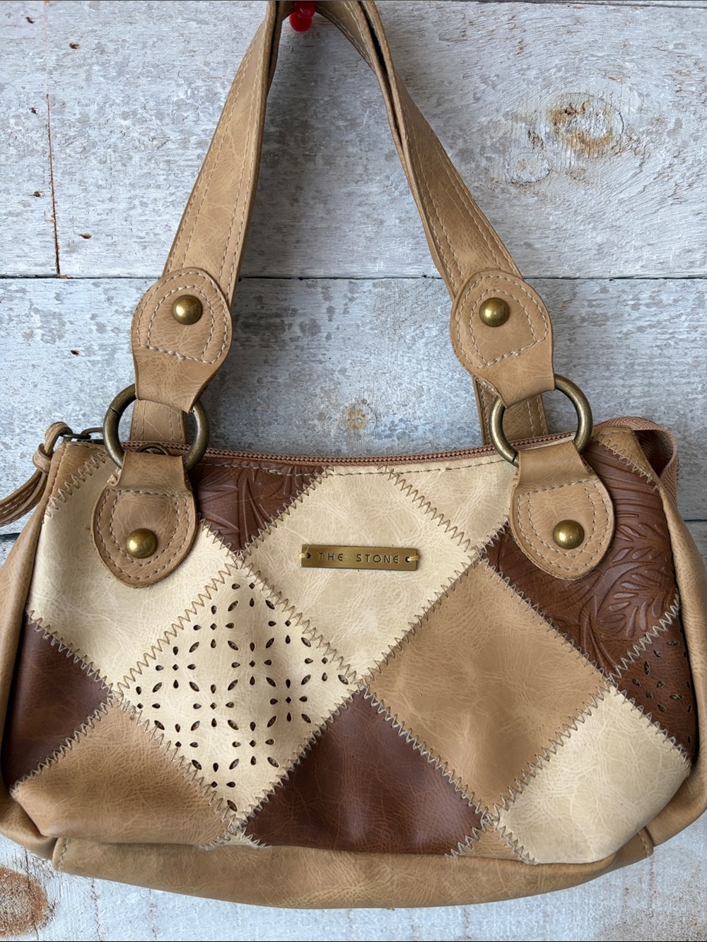 The Stone Y2K patchwork handbag - Picture 2 of 9
